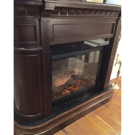 Wood Mantel And Electric Fireplace Aptdeco