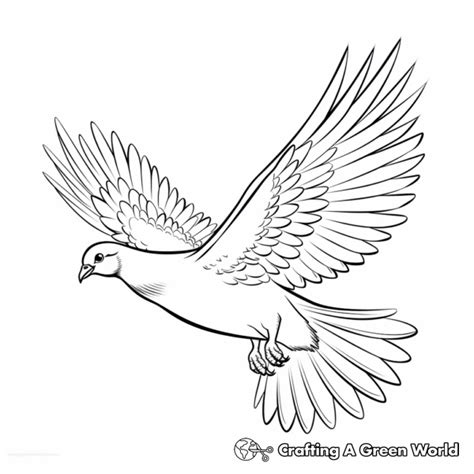 Peace Dove Coloring Pages Free And Printable