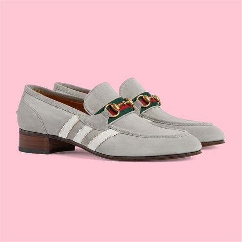 adidas x Gucci men's loafer in grey suede | GUCCI® US