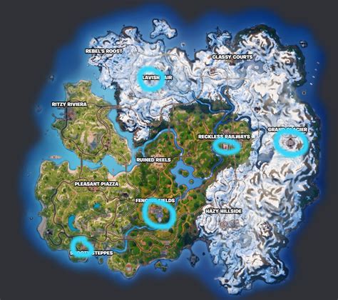 Etabli de modification emplacement Fortnite où les trouver sur la