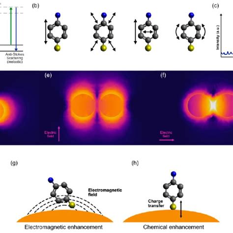 A The Energy Level Diagram For Raman Scattering B Illustration Of