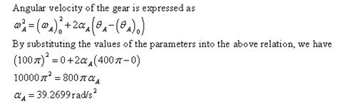 Solved The Motor Turns Gear A So That Its Angular Velocity Increases 1 Answer