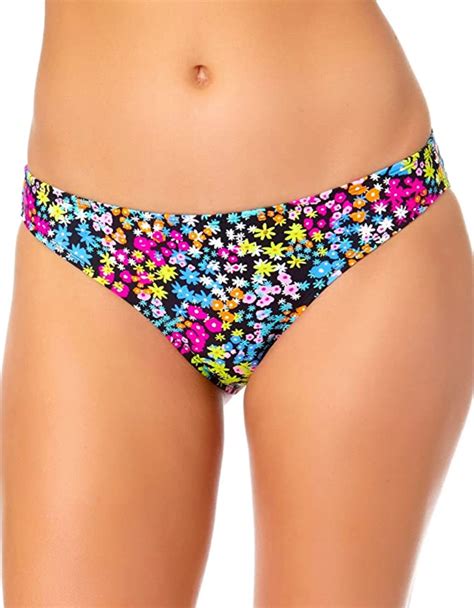 CALIFORNIA WAVES Juniors Floral Scoop Hipster Bikini Bottoms XS X Small