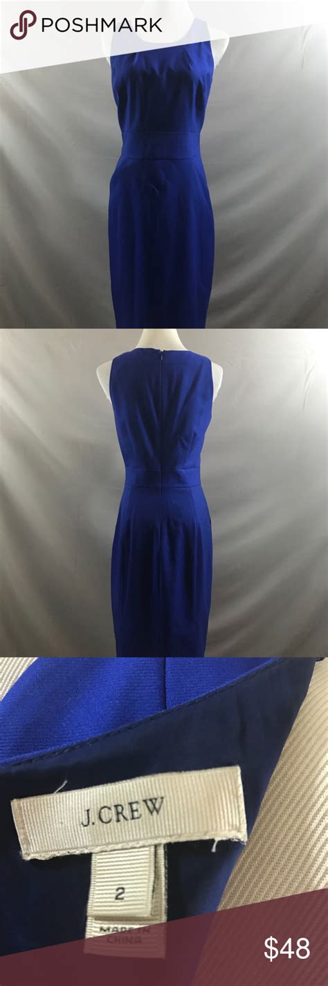 J Crew Royal Blue Wool Sheath Dress Size 2 Dresses Sheath Dress Clothes Design