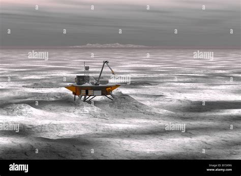 An Artist S Impression Of Carbon Dioxide Frost Engulfing Nasa S Phoenix