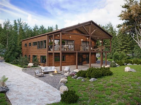 Mountain Cabin Renovation Exterior And Interior Images On Behance