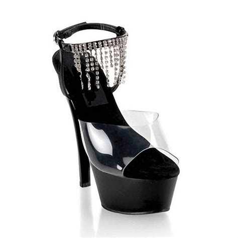 Sexy Black Temptation Roman 15 Centimeters High Heel Sandals High Grade