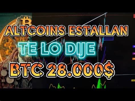 DIRECTO BITCOIN ROMPE LOS 27 000 ALTCOINS ESTALLANDO EN DIRECTO