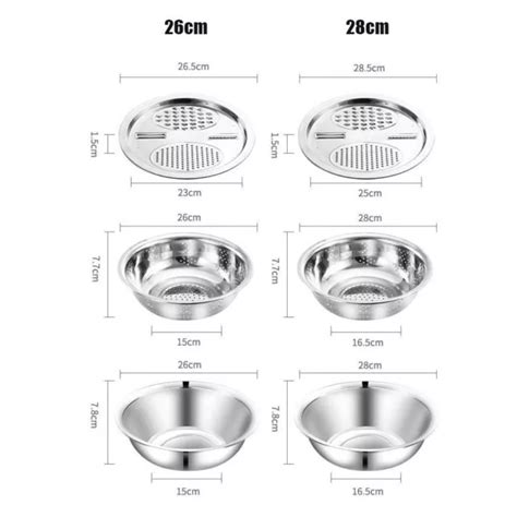 Stainless Steel Drain Basin Vegetable Slicer Kitchen Graters Drain