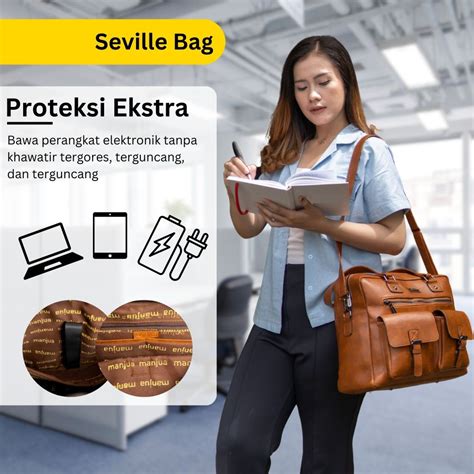 Jual Seville Bag By Manjua Tas Kerja Tas Kuliah Muat Laptop Inch