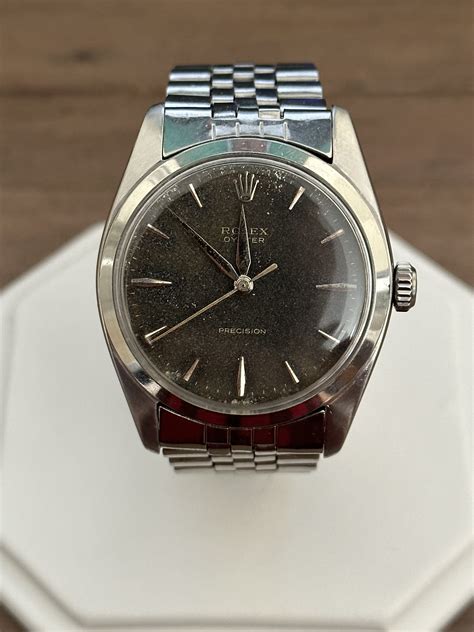 Vintage 1962 Rolex Precision 6424 Jumbo 36mm With Rare Stardust Dial On