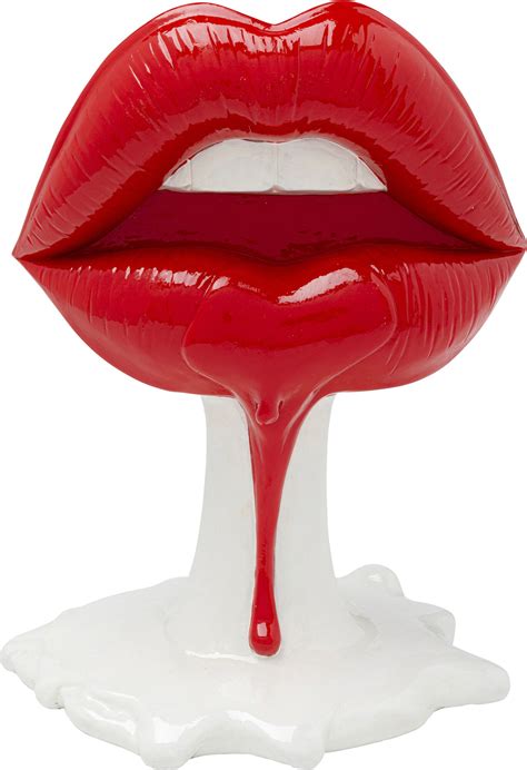 Figura Decorativa Hot Lips Roja Y Blanca X Cm Kare Espa A