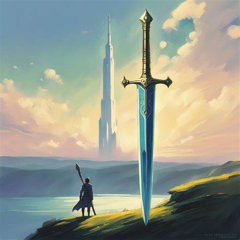 Excalibur sword. In the style of Greg Rutkowski. by Joshua Arce ...