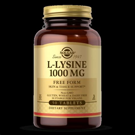 L Lysine 1000mg Tablets 50s Solgar Delivery Pharmacy Kenya