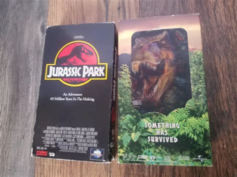 JURASSIC PARK THE Lost World VHS Lot 1 And 2 Holographic Card 1997 1993