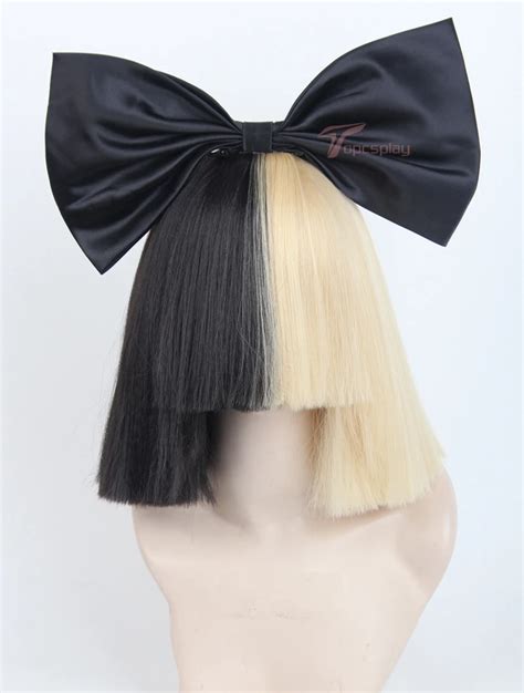 Sia Wigalive This Is Acting Half Black And Blonde Short Costume Cosplay