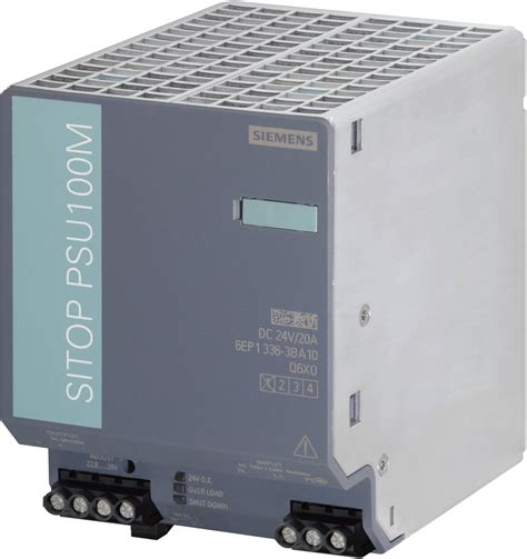 Siemens Sitop Psu M V A Rail Mounted Psu Din Vdc A W