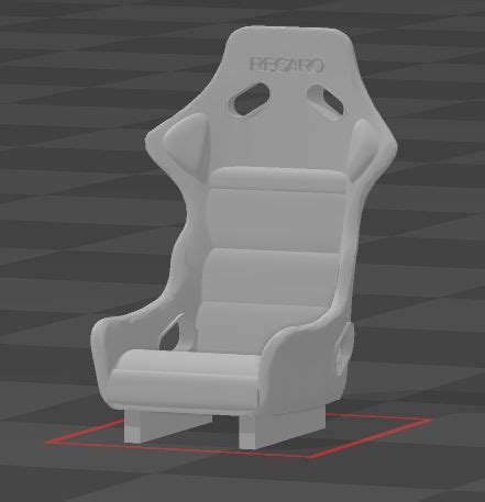 Archivo STL Asiento Recaro 1 64 Con Mejores CusionesModelo De