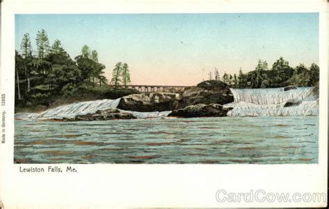 View of Lewiston Falls Maine