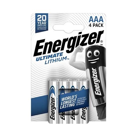 Pilas Litio Energizer Ultimate Lithium AAA 4 Unidades