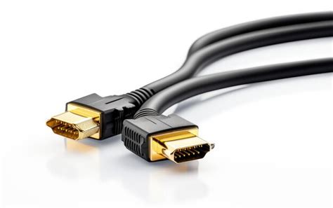 Premium AI Image | DVI Cable in Black Color and Silver Color Port ...