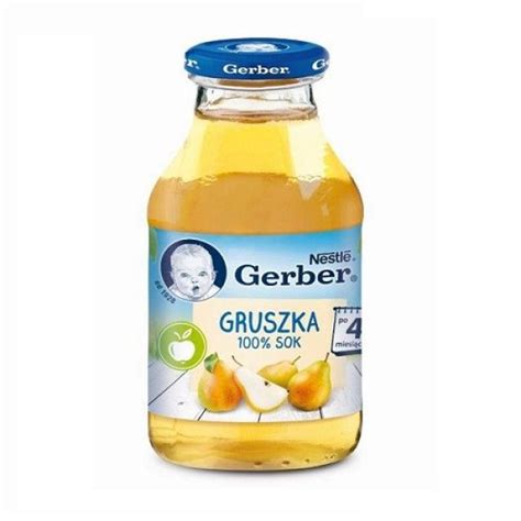 SOK 100% GRUSZKA - GERBER 200ml | Dobre Ceny - Polski Sklepik Smakosz