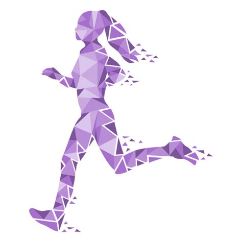 Diseños PNG de mujer corriendo para camisetas Merch