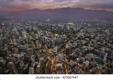 View Santiago De Chile Evening Time Stock Photo 457067947 | Shutterstock