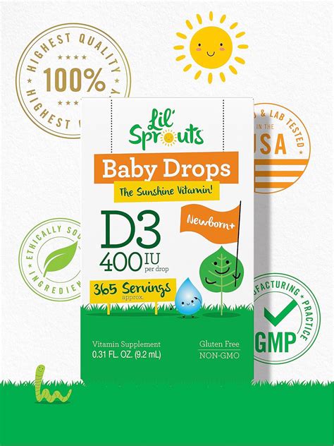 Carlyle Baby Vitamin D3 400 UI Gotas líquidas 0 31 oz 0 3 fl oz