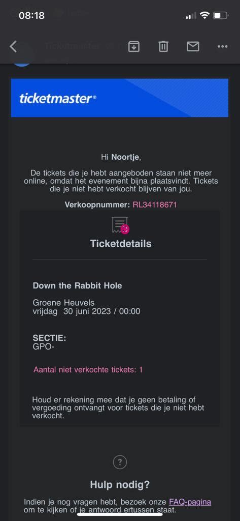 Atze De Vrieze On Twitter Ticketmaster Sluit De Legale Doorverkoop