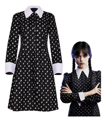 Cosplay Merlina Ni A Disfraz Halloween Wednesday Adams Meses Sin Inter S