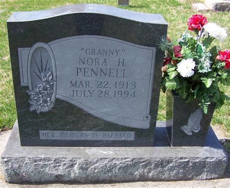 Nora Elizabeth Granny Herman Pennell Find A Grave Memorial