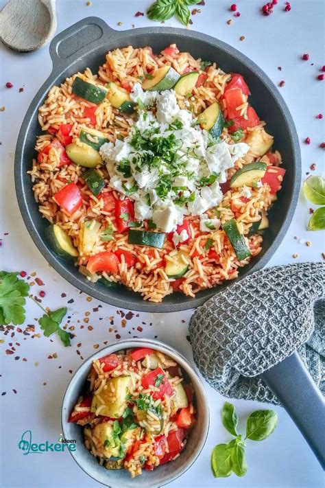 Gemüse Reispfanne Bunt gesund und lecker Leckere Ideen