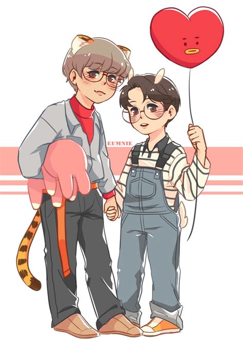 Taehyung X Jungkook Taekook Vkook Fanart Fan Art Nbkomputer