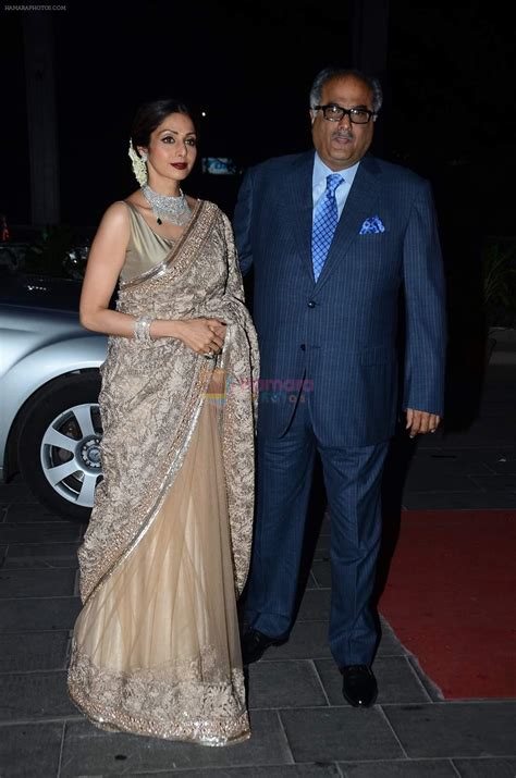 Sridevi Boney Kapoor At Tulsi Kumars Wedding Reception In Sahara Star