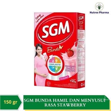 Jual SGM BUNDA HAMIL DAN MENYUSUI 150 GR RASA STAWBERRY Shopee Indonesia