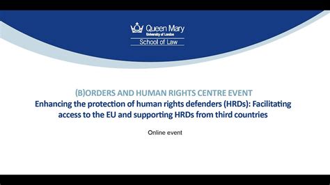 B Orders Webinar Enhancing The Protection Of Human Rights Defenders