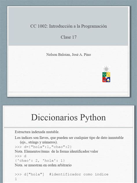 Clase 17 Diccionario String Pdf Python Lenguaje De Programación