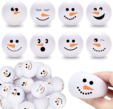 Amazon Christmas Stress Balls Snowmen Stress Toys Snowball Stress