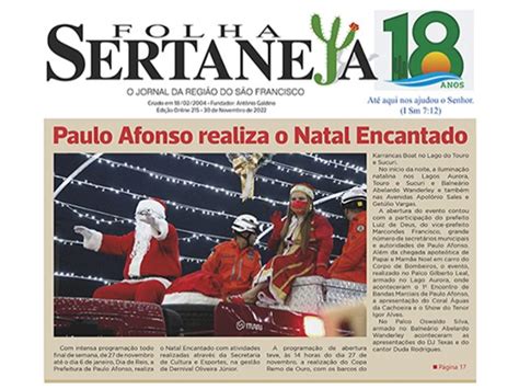 Jornal Folha Sertaneja Online Jornal Folha Sertaneja Edição Nº 215