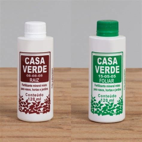 Fertilizantes 120ml Casa Verde 08 08 08 E 15 05 05 Mineral Misto Dimy