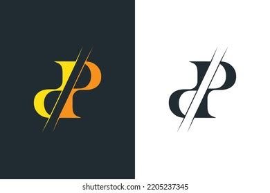 Letter Dp Pd Logo Stock Vector Royalty Free Shutterstock