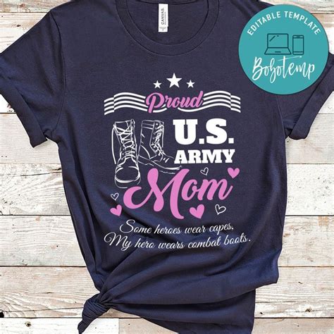 Proud Us Army Mom T Shirt Bobotemp