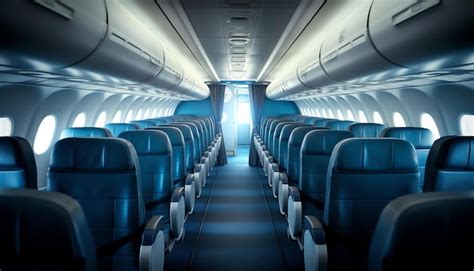 Premium AI Image | Airplane cabin interior design