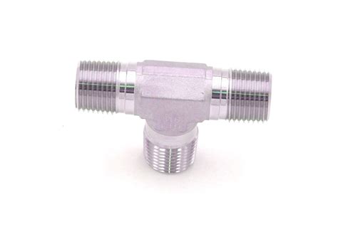 Npt Male X Male X Male Equal Tee 316 Stainless Steel Instrumentation Fittings Nero Pipeline