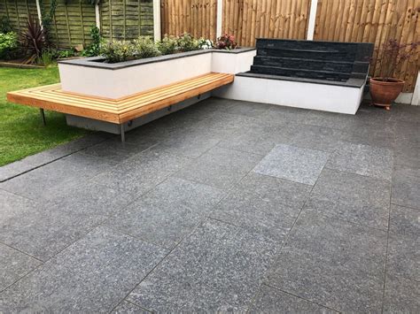 Black Granite Paving 600x600 Paving Slabs Patio Stones Nustone