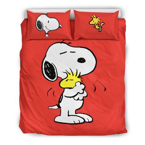 Snoopy Bedding Set Duvet Cover And Pillowcase Set Micalshop