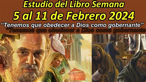 ESTUDIO BIBLICO de la congregación 5 a 11 Febrero 2024 Libro