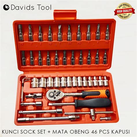 Jual Kunci Sock Set Konci Mata Shock Sok Toolkit Obeng Ketok Pcs