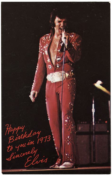 Lot Detail Elvis Presley Happy Birthday Postcard